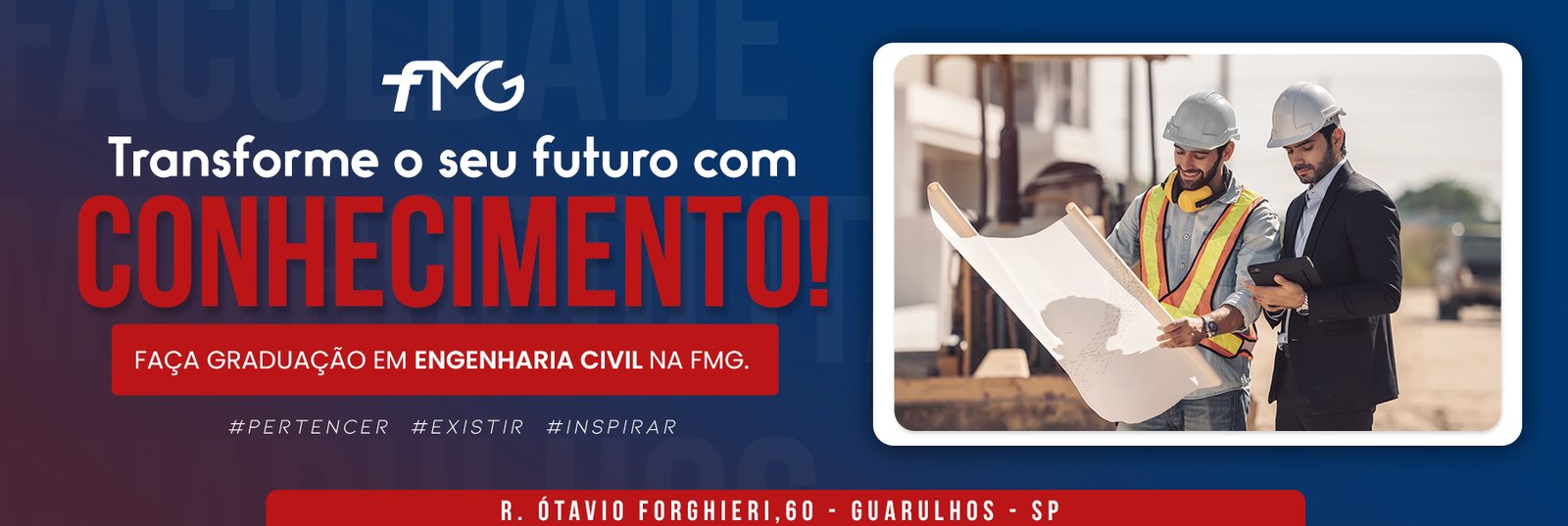 Faça graduação em Engenharia Civil na FMG